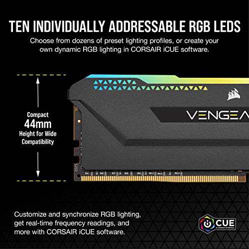 Corsair DDR4-3600MHz デスクトップPC用 メモリ VENGANCE RGB PRO SL
