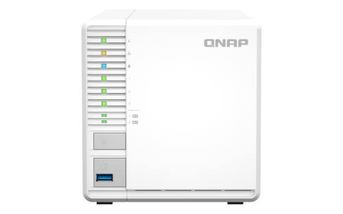 QNAP(キューナップ) TS-364-8G 専用OS QTS搭載 3つのドライブベイでRAID5を構築できるコンパクトNAS