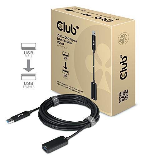 Club 3D USB Gen Type A 延長ケーブル Extention Cable オス／メス