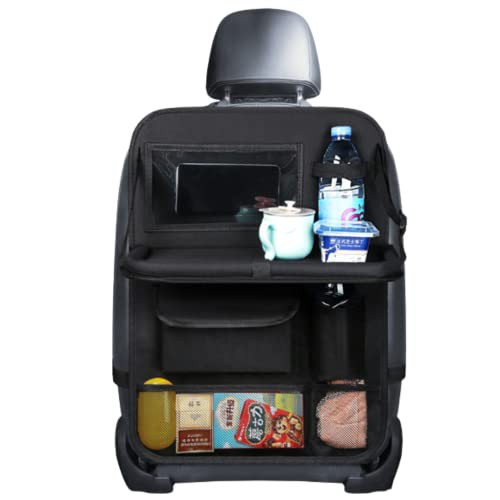EINEY 車用 シートバックポケット 車用収納ポケット 多機能 収納バッグ 後部座席 折り畳みテーブル 隠し収納 スリム 大容量 コンパクトの通販は