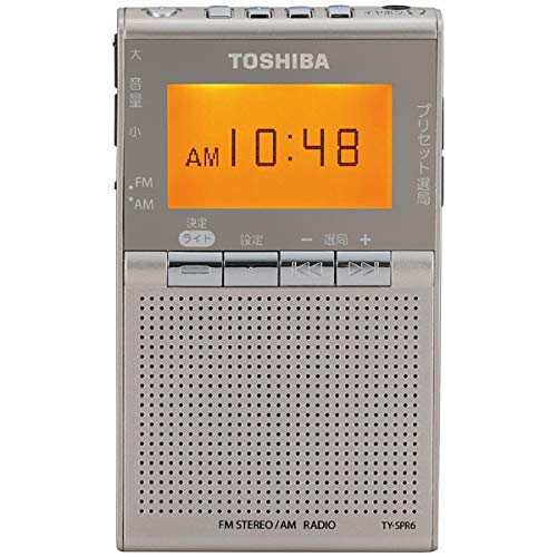 東芝 ワイドFM AMポケットラジオTOSHIBA TY-SPR6-N