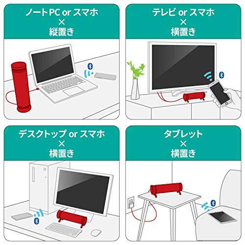 エレコム スピーカー サウンドバー風 [有線 Bluetooth両対応] PC TV