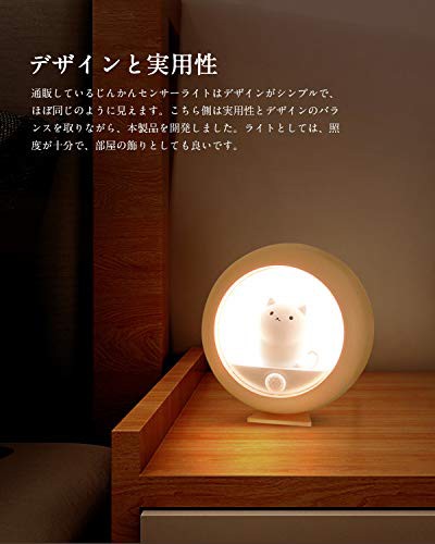 Catland 人感センサーライト LED USB充電式 小型 ルームランプ かわいい 猫型 イエロー 明暗センサー 照度調節 ledライト おしゃれ  屋内の通販はau PAY マーケット MIKIYA au PAY マーケット－通販サイト