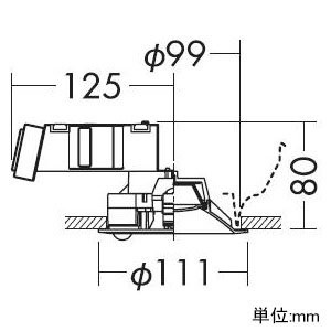 大光電機(DAIKO) 人感センサー付ダウンライト LED 8W 電球色 2700K DDL