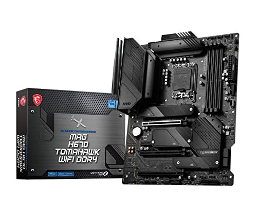 MSI MAG H670 TOMAHAWK WIFI DDR4 マザーボード ATX [Intel H670チップセット搭載] MB5704 ブラック