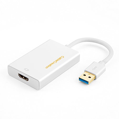 usb hdmi変換アダプター,CableCreation USB 3.0 HDMI アダプタ DisplayLinkチップセット 条件付き2560x1440対応 Windows/Mac対応 ホワイトの通販は