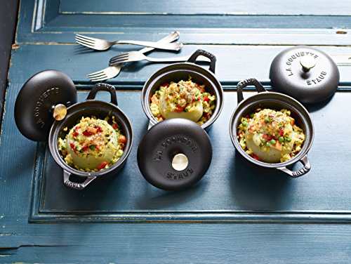 staub ストウブ 「 ミニ ココット ラウンド ヴィンテージシリーズ ブラック 12cm 」 小さい 両手 ホーロー 鍋 IH対応  【日本正規販売品】 La Cocotte Round 40501-020の通販はau PAY マーケット - MIKIYA | au PAY  マーケット－通販サイト