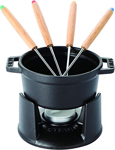 未使用　保管品　ストウブ　フォンデュセット　ブラック系　約21㎝　STAUB Amazon.co.jp: staub ストウブ 「 フォンデュセット ブラック