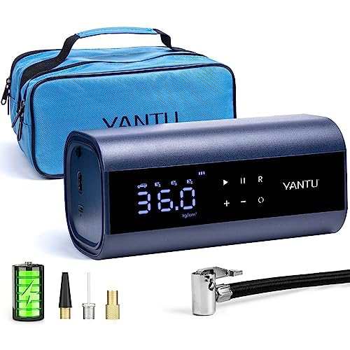 YANTU ダブルシリンダー電動エアポンプ − 空気入れ 6,000mAh