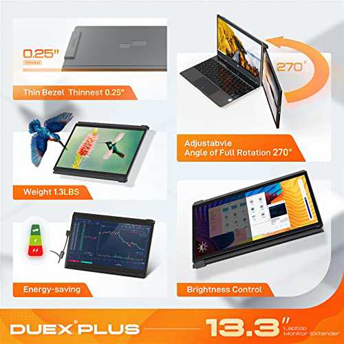 Mobile Pixels 13.3インチ Duex Plus モバイルモニター ディスプレイの通販は Mobile Pixels 13.3インチ Duex Plus モバイルモニター ディスプレイの通販は