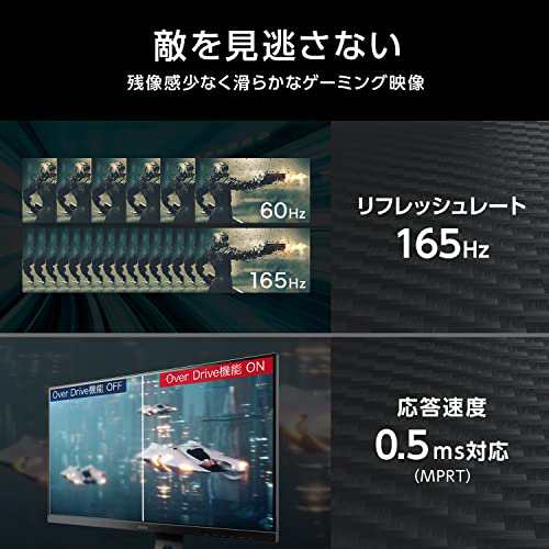 G-MASTER ゲーミング モニター ディスプレイ 24.5インチ 165Hz 0.5ms TN フルHD 高さ調整 全ケーブル付 3年  国内サポート iiyama GB2560HSU-B3の通販はau PAY マーケット - MIKIYA | au PAY マーケット－通販サイト