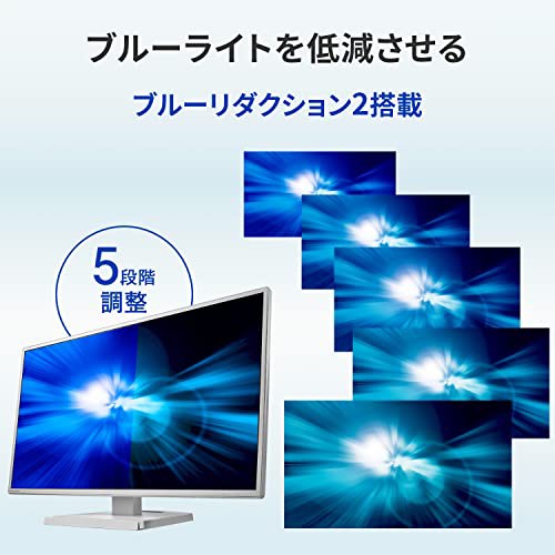 I-O DATA アイ・オー・データ モニター 27インチ フルHD ADSパネル ホワイト(HDMI/アナログRGB/DisplayPort/USB Type-C/VESA対応/スピー