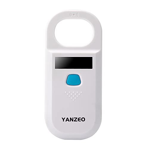 Yanzeo AR180 ペット用マイクロチップリーダー わりなく スキャナー、RFID EMID アニマル ハンドヘルド リーダー、134.2kHz