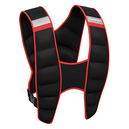 PROIRON ウェイトベスト 重り ベスト 加重ベスト 5kg/8kg/10kg 前後の重量が等しい 砂漏れを防ぐ 快適の装着感 通気性 夜間安全反射ベルト おもり 筋トレ 男女兼用 ウエイトジャケットの通販は