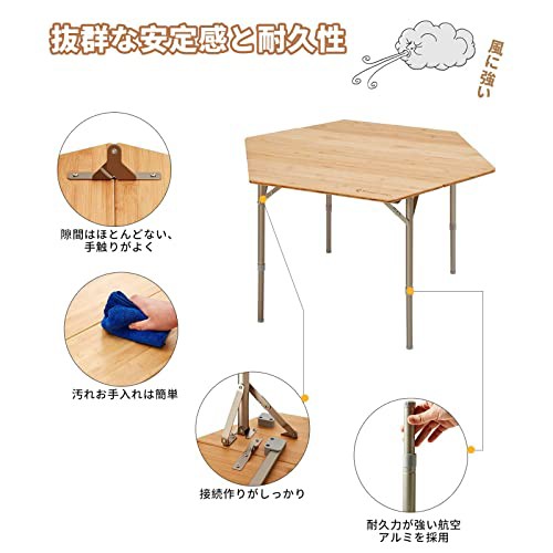 色:60×40×30~40cm】KingCamp アウトドア テーブル キャン - テーブル