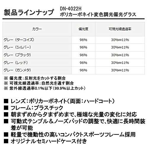 ダイワ(DAIWA) ポリカーボネイト変色調光偏光グラス DN-4022H 各種