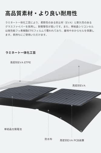 EcoFlow ソーラーパネル 400W 太陽光パネル ソーラーチャージャー 高