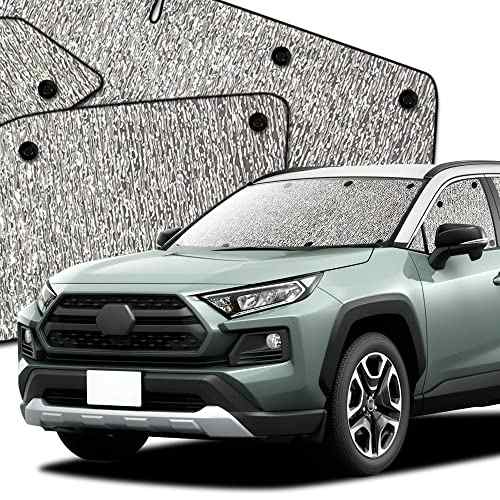 趣味職人 サンシェード シームレスサンシェード 新型 RAV4 50系 ハイブリッド 対応 RAV4 車用 カーテン 車中泊 カーフィルム フルセット