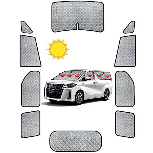 2022 新型 車用 サンシェード アルファード ヴェルファイア 30系 リア用 車中泊 仮眠 マルチサンシェード 断熱 遮光シェード 車窓日よけ