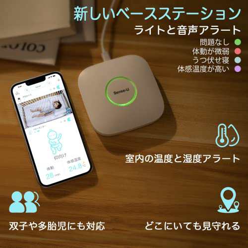 Sense-U スマートベビーモニターセット ベビーセンサー+自動追跡