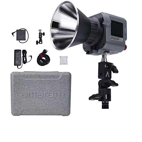 「Aputure正規品」Amaran 60x S 小型 LED ビデオ 撮影 ライト 65W 出力 色温度2700-6500k Bowens マウント付き アプリ制御 DC/AC 電源 撮