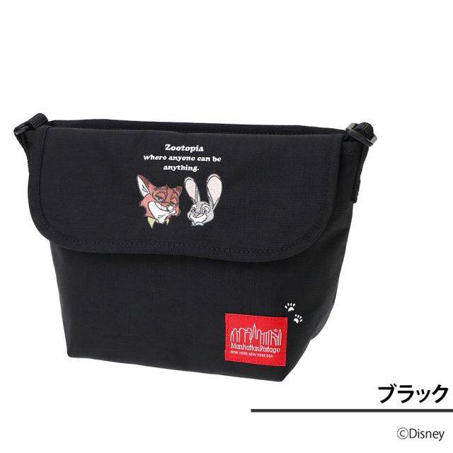 マンハッタンポーテージ ディズニー 斜めがけバッグ ズートピア ナイロンメッセンジャーバッグ XXS MP1603BPDMGNTZTP A6 コラボ 黒 限定モデル ポイント10倍 送料無料 ラッピング無料 【正規代理店】_1