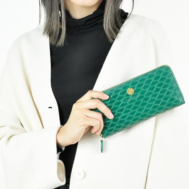 フレームワーク FRAME WORK モネータ ラウンドファスナー長財布 ロングウォレット 45013 イタリア製牛革 本革 レディース ピンク オレンジ グリーン ネイビー ポイント10倍 送料無料 誕生日プレゼント ギフト プレゼント ラッピング_3