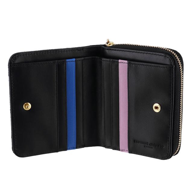 ツモリチサト 財布 小物 二つ折り財布 2つ折り財布 折財布 小銭入れあり 本革 tsumori chisato ラインネコ 57906 レディース 薄い スリム ポイント10倍 送料無料 誕生日プレゼント ギフト ラッピング無料 【正規代理店】_3