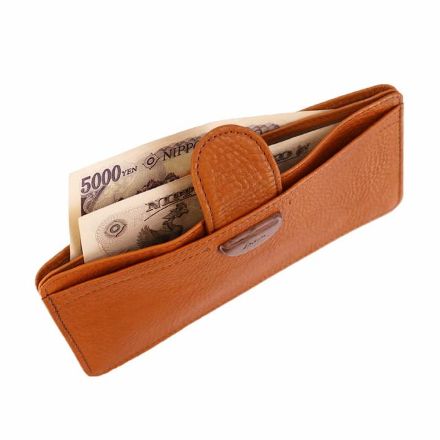 ダコタ Dakota 長財布 薄型長財布 財布 スリム アーブル 31365 オレンジ ブラウン グリーン ネイビー 天然革 経年変化 ホック式 レディース ポイント10倍 送料無料 誕生日プレゼント ギフト プレゼント ラッピング無料_5