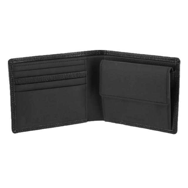 ダコタブラックレーベル モスト 二つ折り財布 折財布 財布 620050ダコタ 財布 メンズ Dakota black label やぎ革 日本製 レディース ブラック 黒 シンプル コンパクト 無地 送料無料 プレゼント ラッピング無料_5