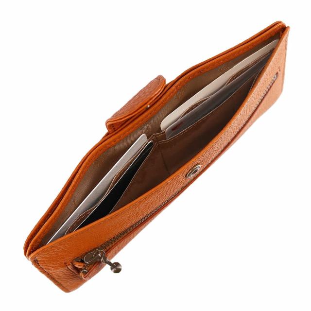 ダコタ Dakota 長財布 薄型長財布 財布 スリム アーブル 31365 オレンジ ブラウン グリーン ネイビー 天然革 経年変化 ホック式 レディース ポイント10倍 送料無料 誕生日プレゼント ギフト プレゼント ラッピング無料_7