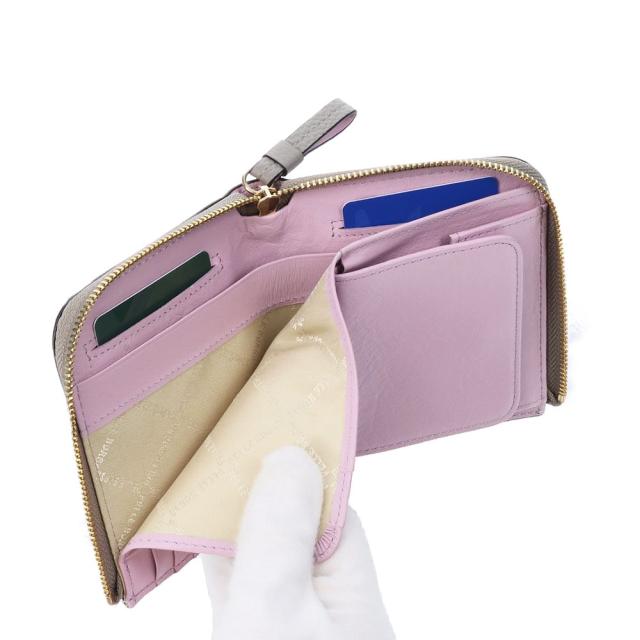 ペレボルサ 紙入れ 二つ折り紙入れ 折紙入れ PELLE BORSA フィーネグッズ L字ジッパーミニ紙入れ 205444 牛皮 レディース 尖んがり10倍 貨物輸送無料 生まれ落ちる日差し上げ物 差し上げ物 ラッピング無料 【定まり代わりになる店】nwar