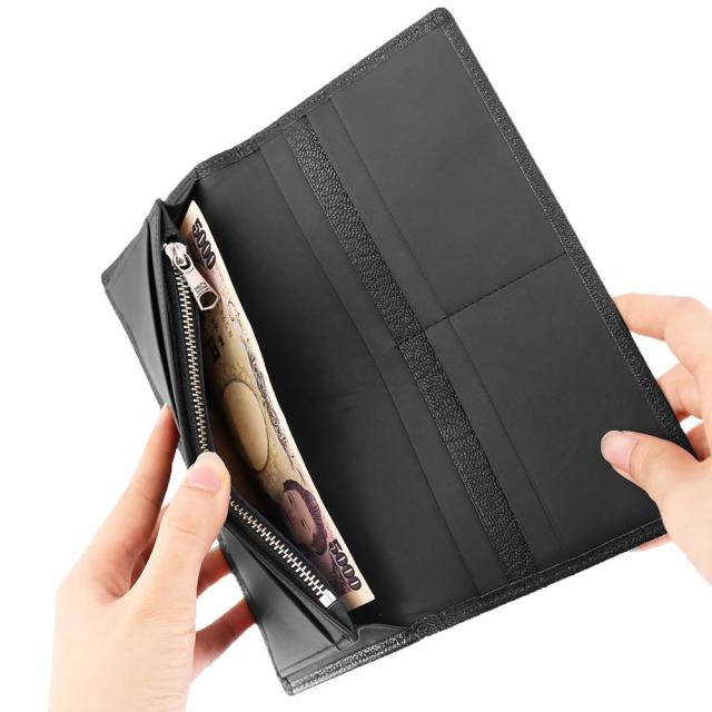 ダコタブラックレーベル モスト 長財布 被せ長財布 財布 620051ダコタ 財布 メンズ Dakota black label やぎ革 日本製 レディース ブラック 黒 シンプル コンパクト 無地 送料無料 プレゼント ラッピング無料_8