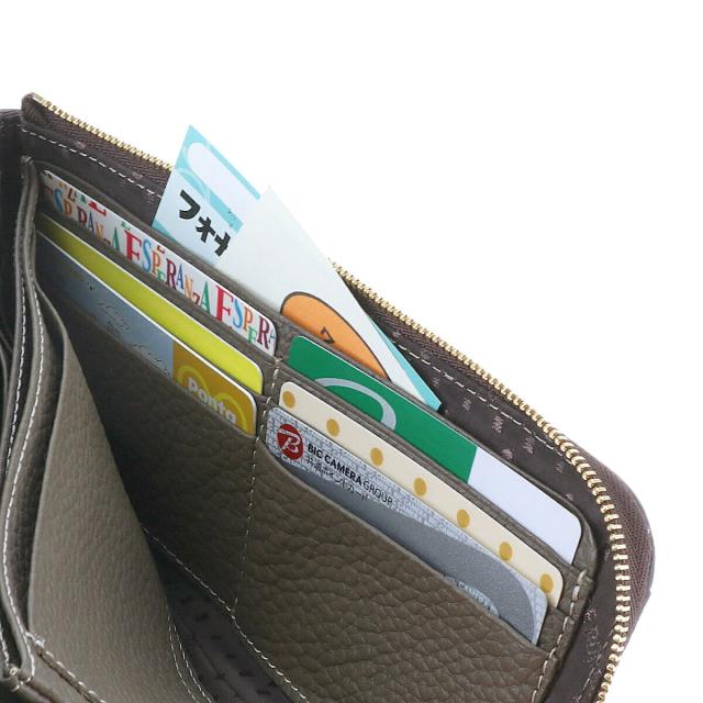 ペレボルサ 財布 長財布 レディース L字ファスナー 本革 薄い レネット