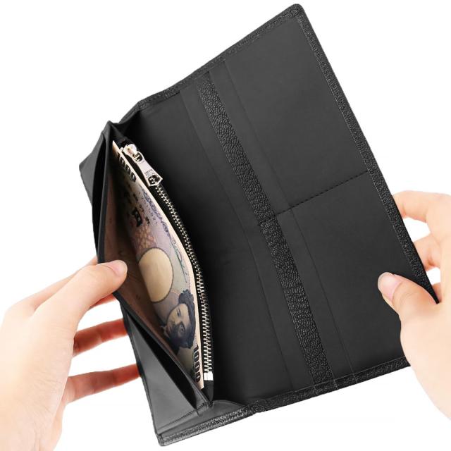 ダコタブラックレーベル モスト 長財布 被せ長財布 財布 620051ダコタ 財布 メンズ Dakota black label やぎ革 日本製 レディース ブラック 黒 シンプル コンパクト 無地 送料無料 プレゼント ラッピング無料_9