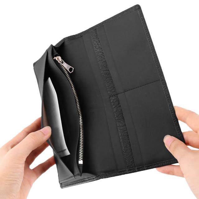 ダコタブラックレーベル モスト 長財布 被せ長財布 財布 620051ダコタ 財布 メンズ Dakota black label やぎ革 日本製 レディース ブラック 黒 シンプル コンパクト 無地 送料無料 プレゼント ラッピング無料_10