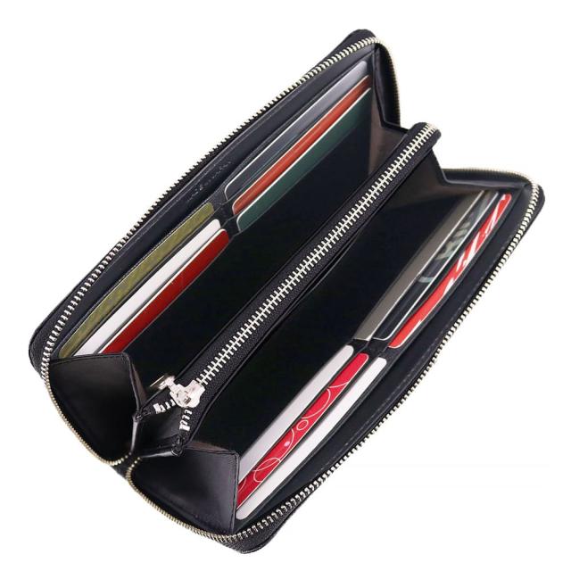 ダコタブラックレーベル モスト 長財布 ラウンドファスナー長財布 財布 620052ダコタ 財布 メンズ Dakota black label やぎ革 日本製 レディース ブラック 黒 シンプル コンパクト 無地 送料無料 プレゼント ラッピング無料_11