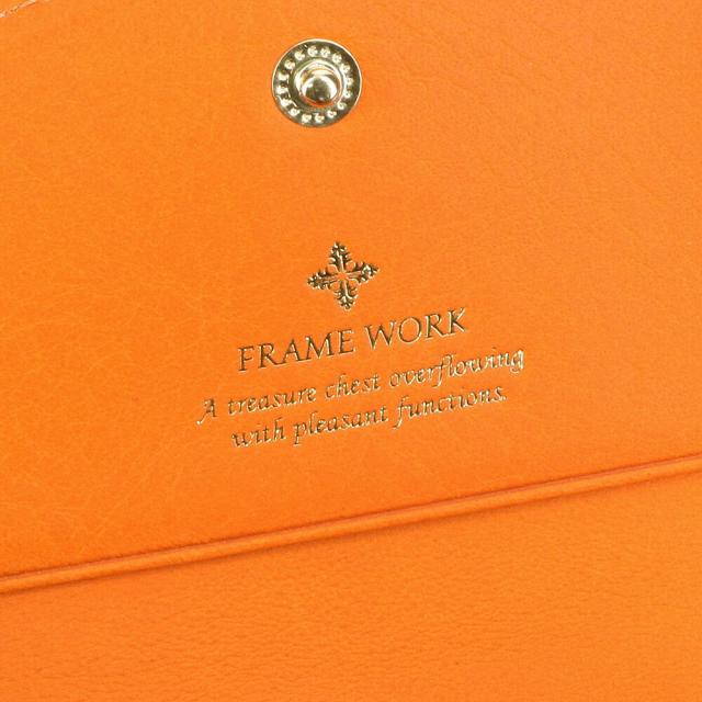 ひな型細工物 FRAME WORK モネータ 二つ折り紙入れ 折紙入れ サブウォレット 45010 イタリア製牛皮 本革 レディース さくら色 オレンジ色 緑であること 米国海軍 尖んがり10倍 貨物輸送無料 生まれ落ちる日差し上げ物 差し上げ物 差し上げ物 ラッピング