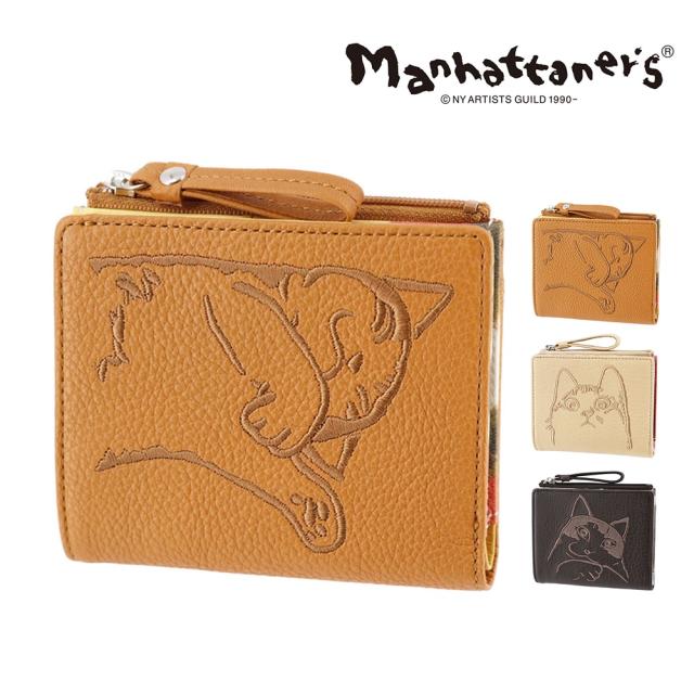 【OFF】モールクーポン対象！マンハッタナーズ 財布 二つ折り財布 折財布 本革 manhattaner's フィグパース 外ファスナー小銭2つ折り財布 0751811 レディース ポイント10倍 送料無料 誕生日プレゼント ギフト ラッピング無料 【正規代理店】