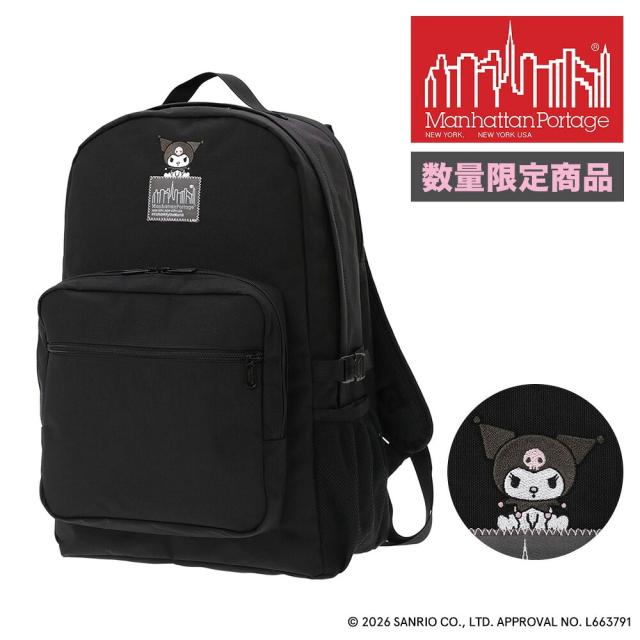 【最大900円OFF】モールクーポン対象！マンハッタンポーテージ サンリオ クロミ リュックサック タウンセンドバックパック 25L MP2236-500KRM メンズ レディース キッズ コラボ 黒 限定モデル ポイント10倍 送料無料 誕生日プレゼント ギフト ラッピング無料 【正規代理店】