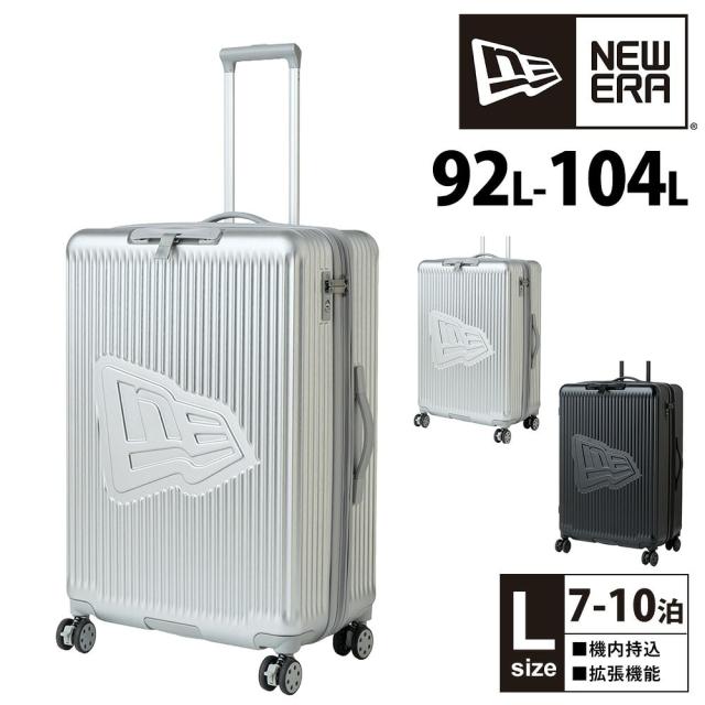 【最大900円OFF】モールクーポン対象！ニューエラ スーツケース Lサイズ 92L〜104L 7泊〜10泊 キャリーケース ハード 旅行 大型 NEW ERA ホイールキャリーケースラージ メンズ レディース ポイント10倍 送料無料 誕生日プレゼント ギフト 【正規代理店】