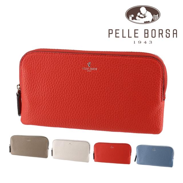 【OFF】モールクーポン対象！ペレボルサ 財布 長財布 小さめ 薄マチ 本革 PELLE BORSA コンフィ ラウンドファスナー長財布 206711 レディース ポイント10倍 送料無料 誕生日プレゼント ギフト ラッピング無料 【正規代理店】