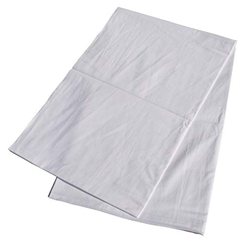 三露産業株式会社 フラットシーツ 綿100% ダブルサイズホワイト (180cm×290cm)の通販は