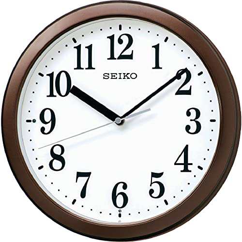 セイコークロック(Seiko Clock) 掛け時計 茶メタリック 直径28.0x4.6cm 電波 アナログ コンパクトサイズ KX256Bの通販は 5,742円