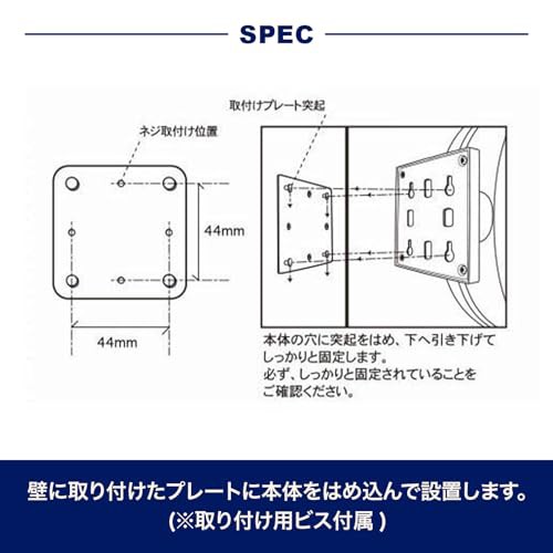 ダルトン(Dulton) ダブル フェイス クロック 170D2 マットブラック×ロウ 大胆な2トーンカラーの両面掛け時計 小ぶり 壁掛け アナログ 高