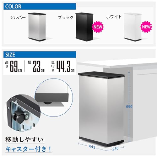 サンカ 冷やすゴミ箱CLEAN BOX イヤな臭いを凍らせて根本的に解決 20L シルバー 生ごみ ペットシーツ おむつ 冷凍 菌の繁殖を抑制 省エネ