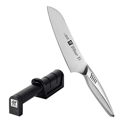 Zwilling ツヴィリング 「 ツインフィン 2 マルチパーパス165mm / ダイヤモンドシャープナー 2pcsセット 」 三徳 包丁 研ぎ器 ギフト オ