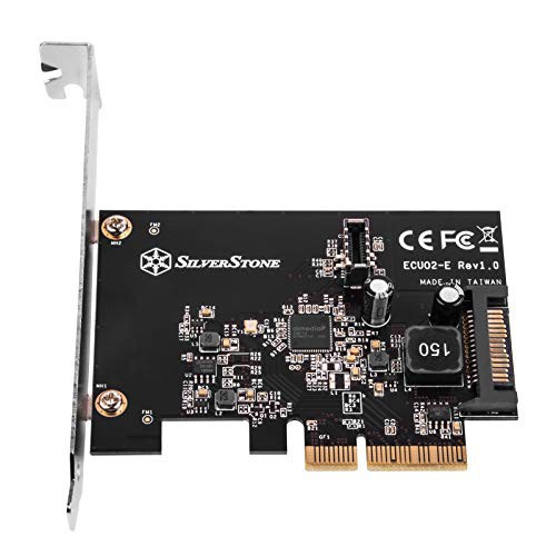 Silver Stone Silverstone(シルバーストーン) USB3.2 USB 増設 内側20ピン Key-Aコネクタ付き PCI Expressカード SST-ECU02-Eの通販は