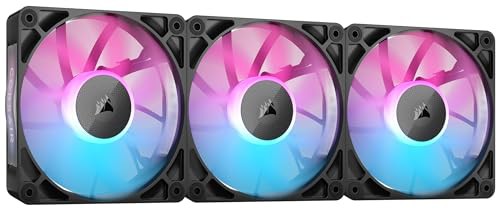 CORSAIR iCUE LINK RX120 RGB スターターキット 120mm PWM PCケースファン トリプルパック（iCUE LINKシステムハブ付属） ブラック CO-9051018-WWの通販は