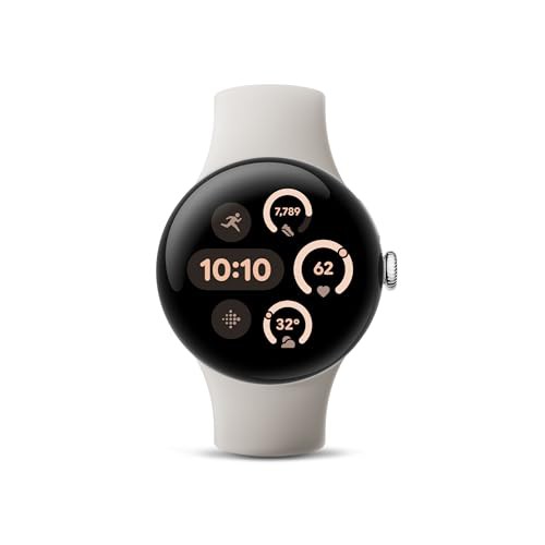 Google グーグル Pixel Watch 3 41mm Polished Silver アルミケース/Porcelain アクティブ バンド(Wifi) GA05735-US 小